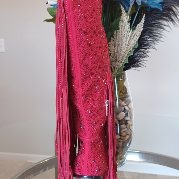 Jessica Simpson red boots - Picture 3 of 3